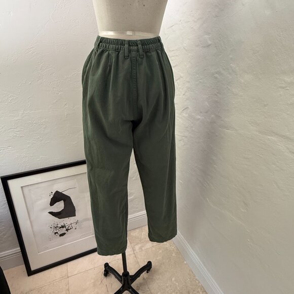 BIG BUD PRESS Heavyweight Dark Emerald Green Trousers S NWOT - Picture 10 of 12